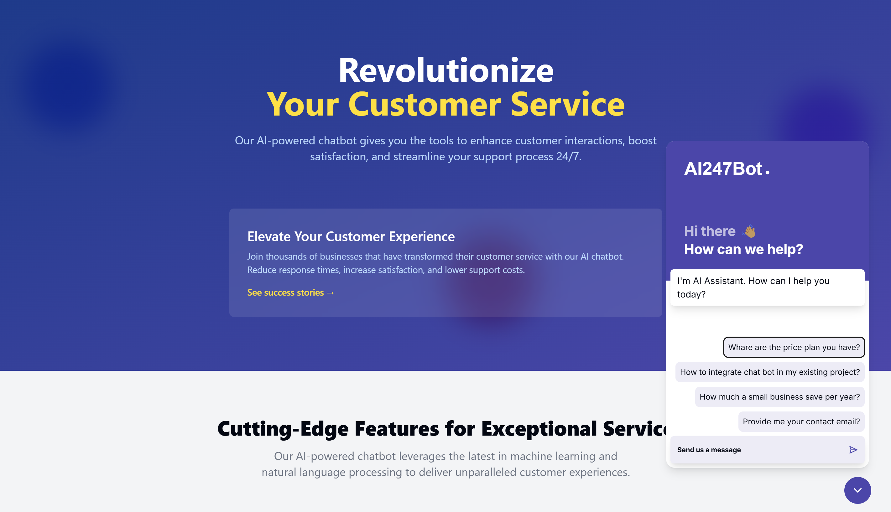AI247Bot - Revolutionize Your Customer Service